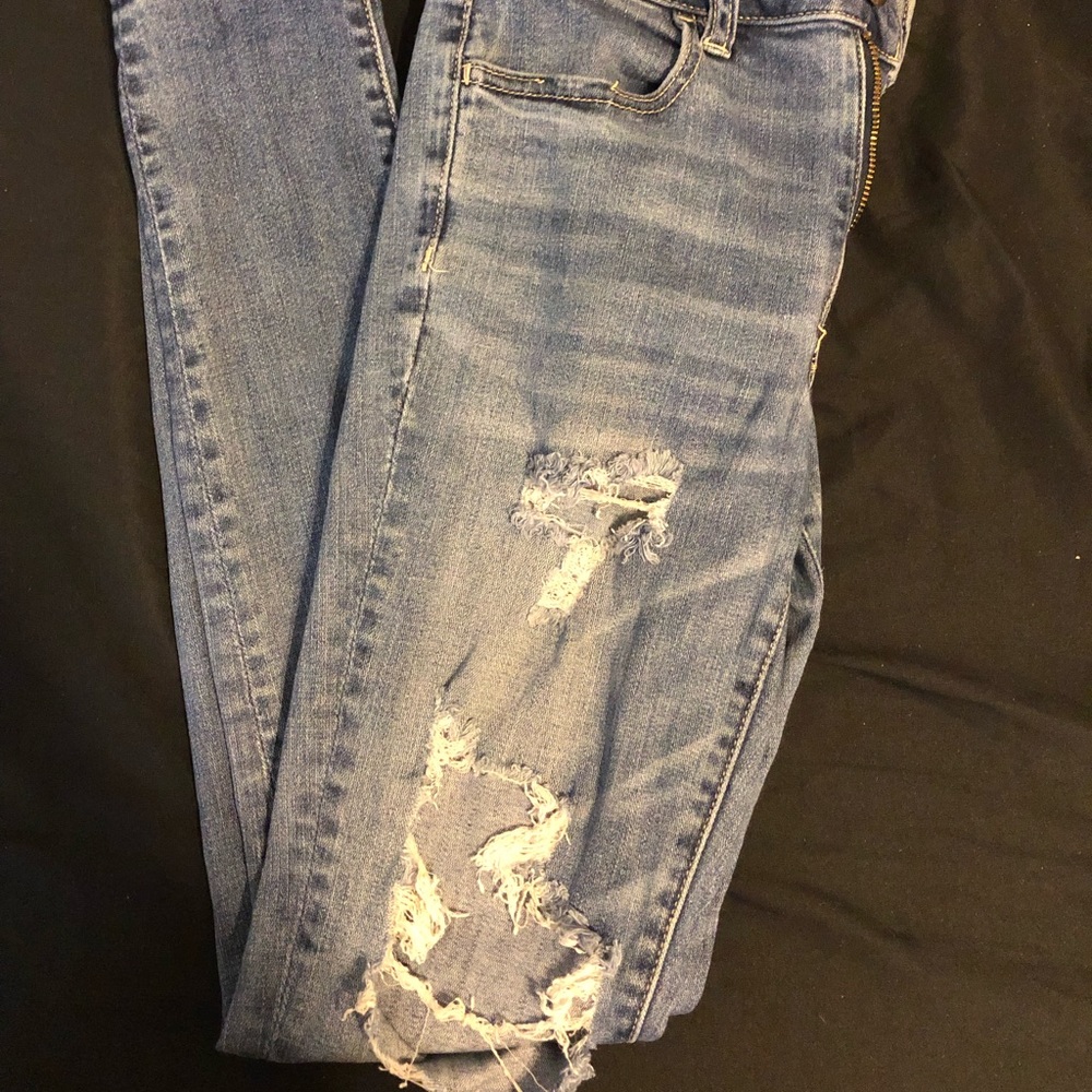 Ripped American eagle jeans